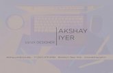 Design Portfolio - Akshay Iyer