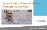 [Quick Video] Value of Professional services