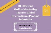 21 efficient online marketing tips for global recreational product industries