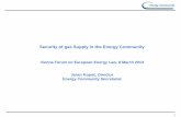 Security of Gas Supply in the Energy Community