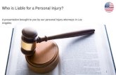 Who is Liable for a Personal Injury?