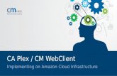 CA Plex / CM WebClient Implementing on Amazon Cloud Infastructure
