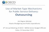Use of market-type mechanisms for public service delivery: Outsourcing - Jon Blöndal, OECD Secretariat