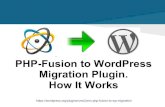 CMS2CMS: PHP-Fusion to WordPress Migration Plugin. How It Works.