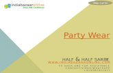 Magic of Half and Half Sarees at indiabazaaronline.com
