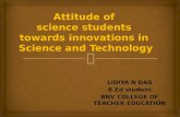 ATTITUDE OF SCIENCE STUDENTS TOWARDS TECHNOLOGY INNOVATIONS