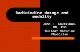 Radioiodine dosage and modality koutsikos