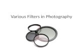 Various Filters in Digital Photography
