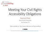 Meeting Your Civil Rights Accessibility Obligations