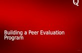 Building a Peer Evaluation Program