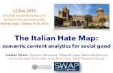 The Italian Hate Map: semantic content analytics for social good