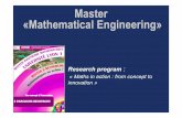 Master Mathematical Engineering