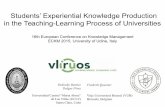 Students' Experiential Knowledge Production in the Teaching-Learning Process of Universities