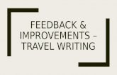 Improvements - Travel Writing