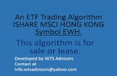 For Sale  Hong Kong ETF trading algorithm---Symbol is EWH