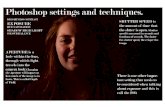 Photoshop settings and techniques