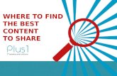 Where to find the best content to share