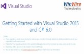 Getting Started with Visual Studio 2015 and C# 6.0