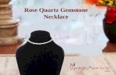 Rose quartz gemstone necklace.ppt