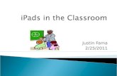 I pads in the classroom powerpoint (tech lab)