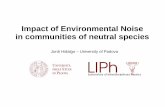 Impact of Environmental Noise in communities of neutral species - Jordi Hidalgo