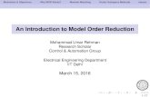 An Introduction to Model Order Reduction