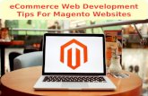 E commerce web development tips for magento websites