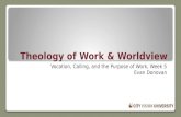 Theology of Work and Worldview
