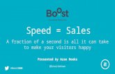 Speed = sales - Website speed & it's impact on your sales!