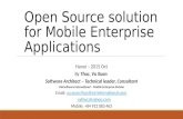 Open Source solution for Mobile Enterprise Application System