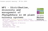 WP1 - Distribution, diversity and management of Phytophthora in UK plant nursery systems