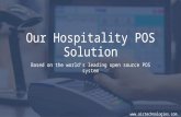 Our hospitality pos solution