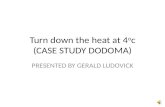Turn down the heat at 4oc by gerald ludovick