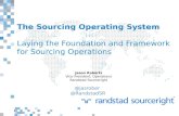 The Sourcing Operating System - Laying the Foundation and Framework For Sourcing Operations
