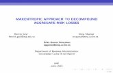 MAXENTROPIC APPROACH TO DECOMPOUND AGGREGATE RISK LOSSES