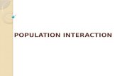 Population interaction and their Types.