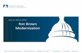 Ron Brown Modernization Presentation for DCA (May 23, 2016)