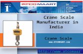 Crane Scale Manufacturer In India