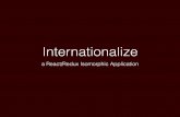Internationalization in a React/Redux javascript application