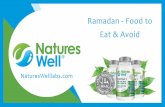 Ramadan - Food to Eat & Avoid | Sports Nutrition Supplements |  Children’s Multivitamins