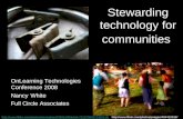 Stewarding Technology for Communities On Learn08