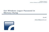 (131102) #fitalk   get windows logon password in memory dump