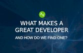 What Makes a Great Developer - Develop Denver 2015