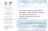 Unesco approach and IITE Experience