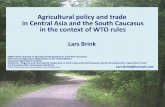 Agricultural policy and trade in South Caucasus and Central Asia in the context of WTO rules