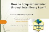 How do i request material through interlibrary