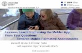 Lessons Learnt from using the Mobler App: From Test Questions Towards Mobile Formative Assessments