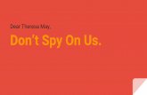 Don't Spy On Us - Dictators campaign