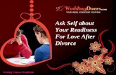 Ask self about your readiness for love after divorce
