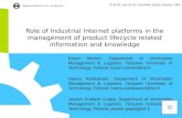 Role of Industrial Internet platforms in the management of product lifecycle related information and knowledge